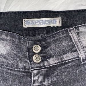 Express black/gray jeans worn once.